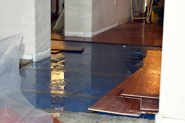 Professional Water Extraction technician working in Somerset, TX